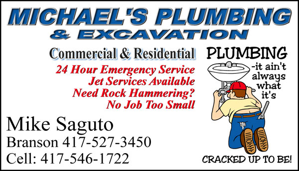 Michael's Plumbing Business card
