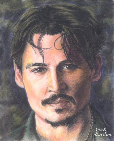 Johnny Depp Pastel Art